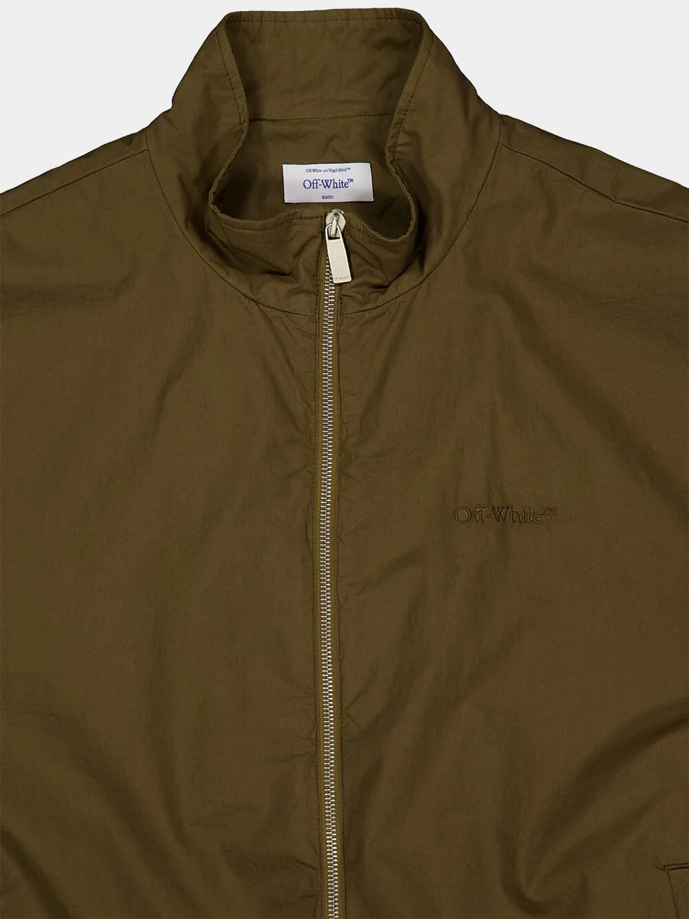 Army Green Diag Track Jacket - Image 3