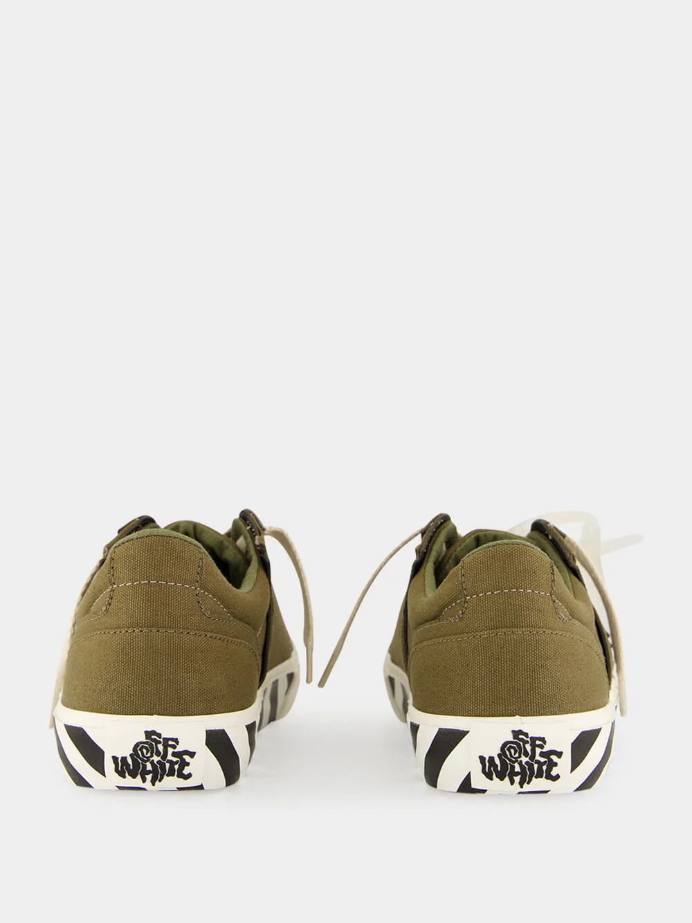 Army Green Vulcanized Low-Top Sneakers - Image 5
