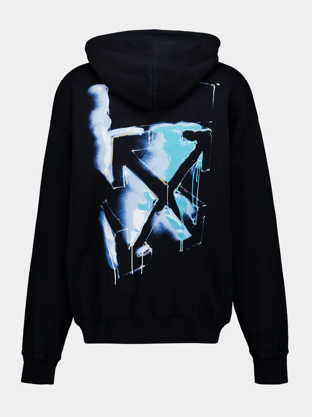 Black 3D Arrow Spray Skate Hooded Sweatshirt - Image 2