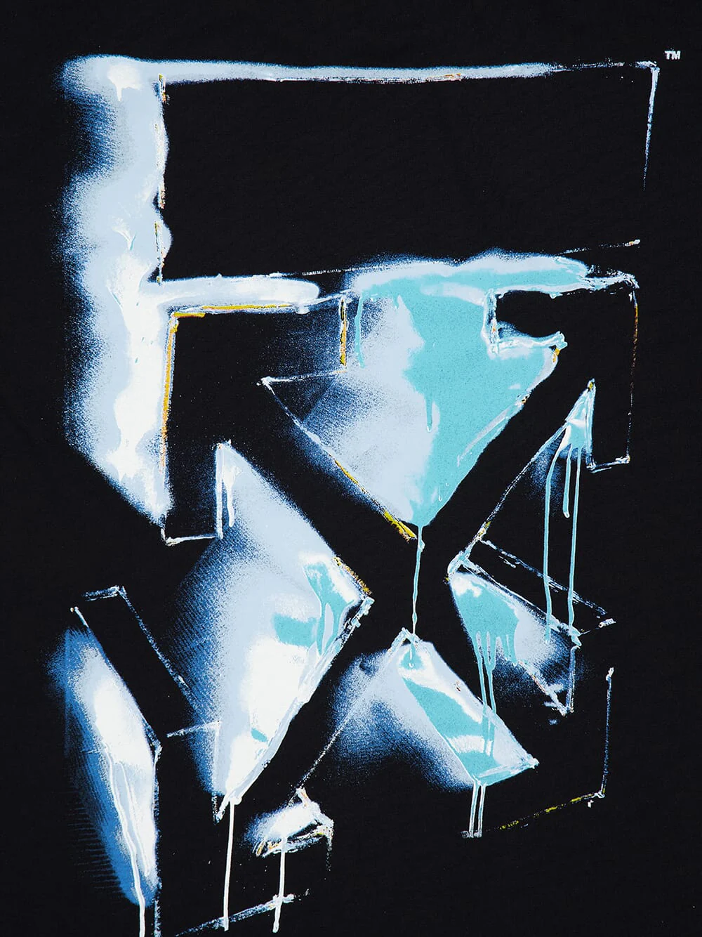 Black 3D Arrow Spray T-Shirt - Image 4