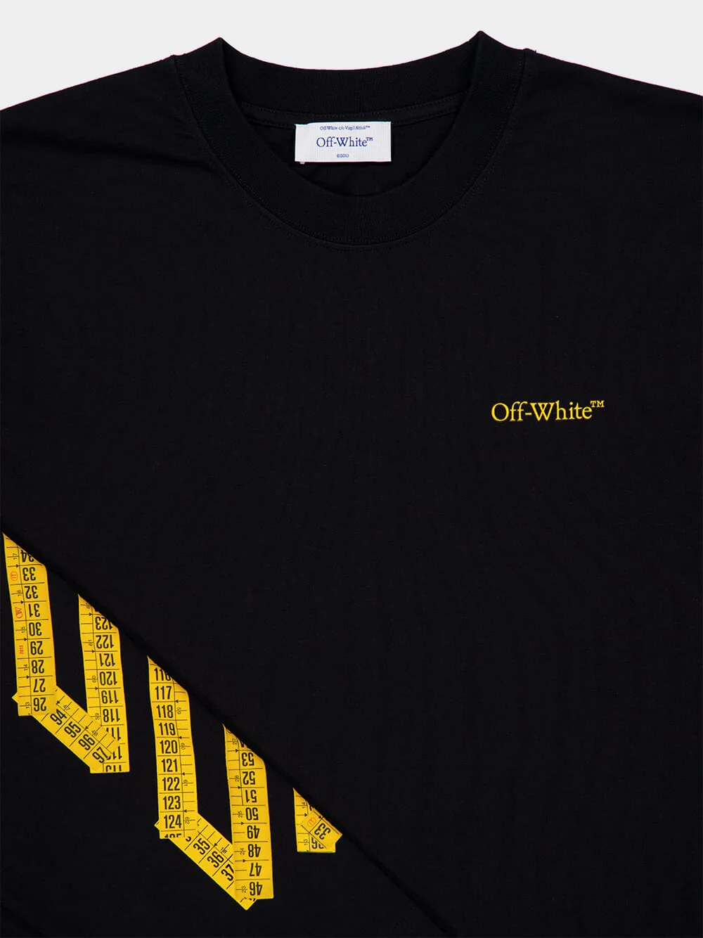 Black and Citrus Long-Sleeve Tape Arrow T-Shirt - Image 3