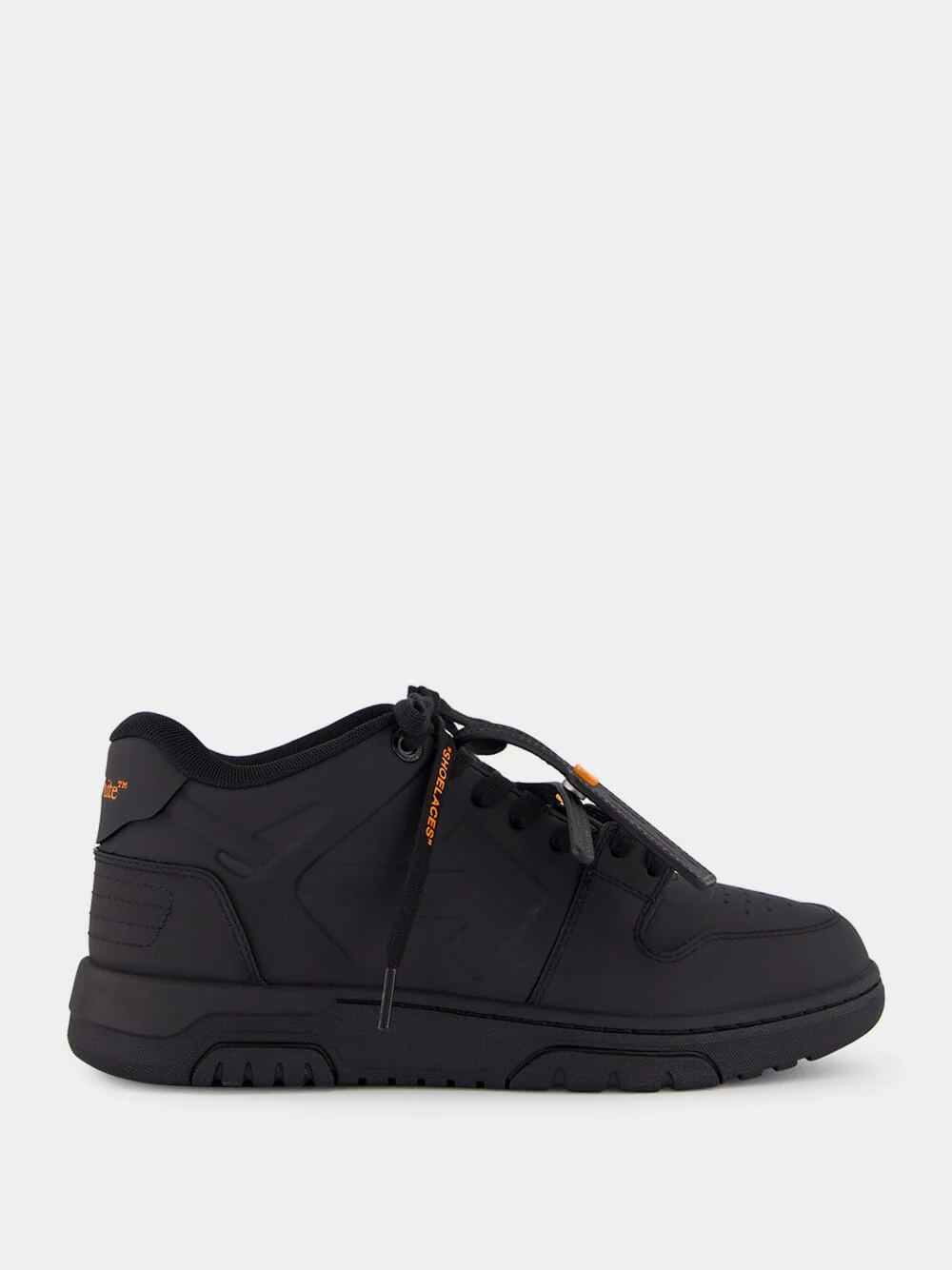 Black and Orange Out of Office Molded Sneakers