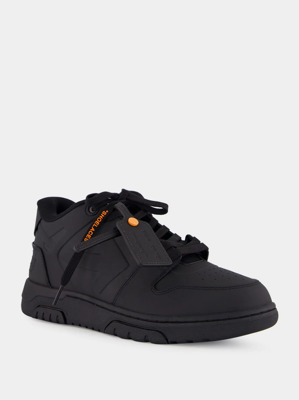 Black and Orange Out of Office Molded Sneakers - Image 2