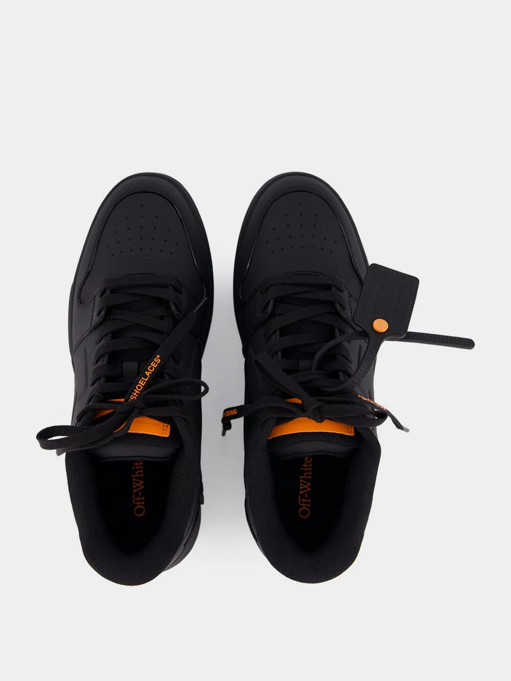 Black and Orange Out of Office Molded Sneakers - Image 4