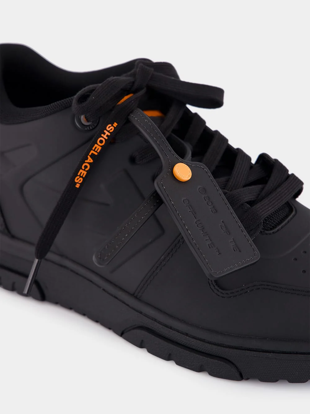 Black and Orange Out of Office Molded Sneakers - Image 6
