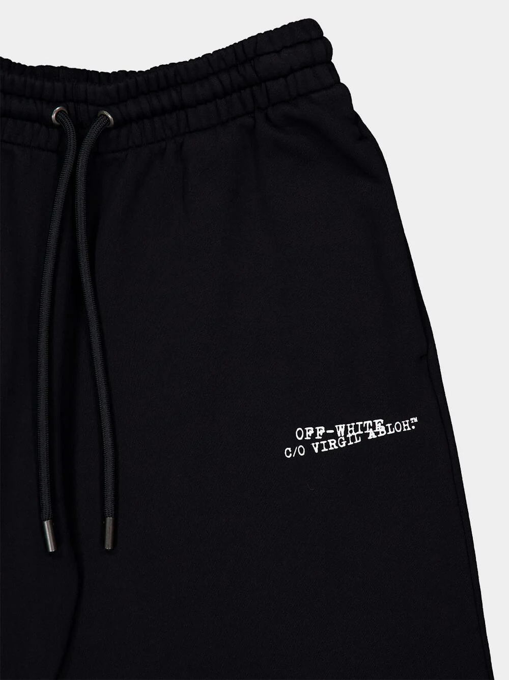 Black Big Double Arrow Cotton Shorts - Image 3