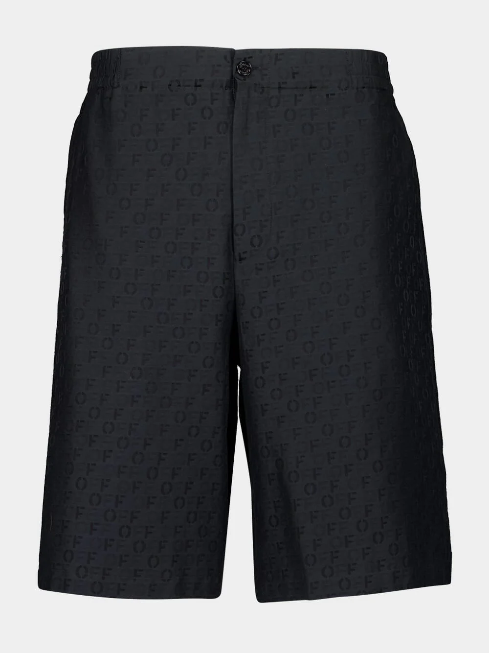 Black Bowling AO Jacquard Silk Shorts - Image 5