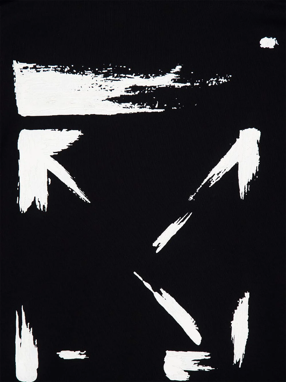 Black Brush Arrow Cotton Sweatshirt - Image 4