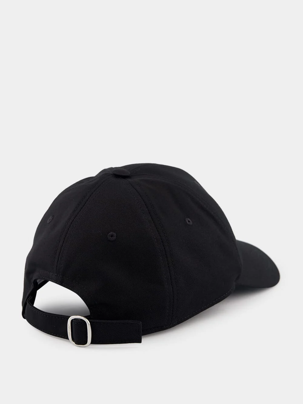 Black Cotton Baseball Cap - Image 2