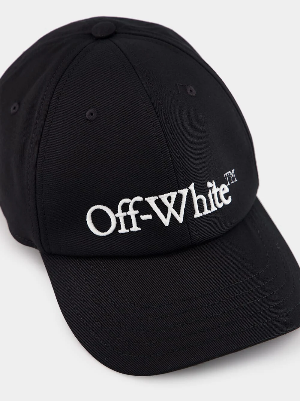 Black Cotton Baseball Cap - Image 3