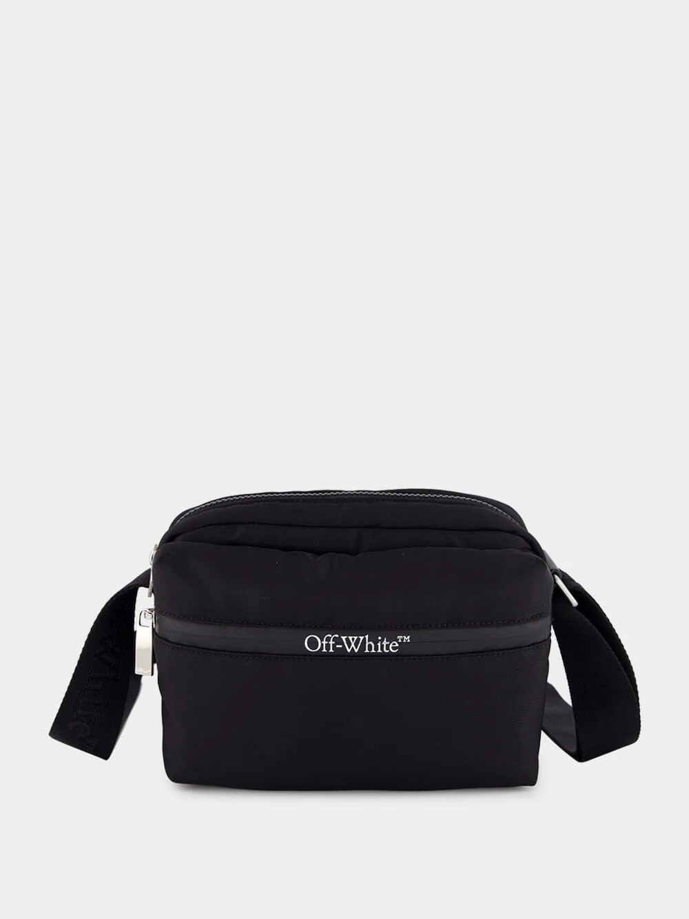 Black Outdoor Nylon Crossbody Bag