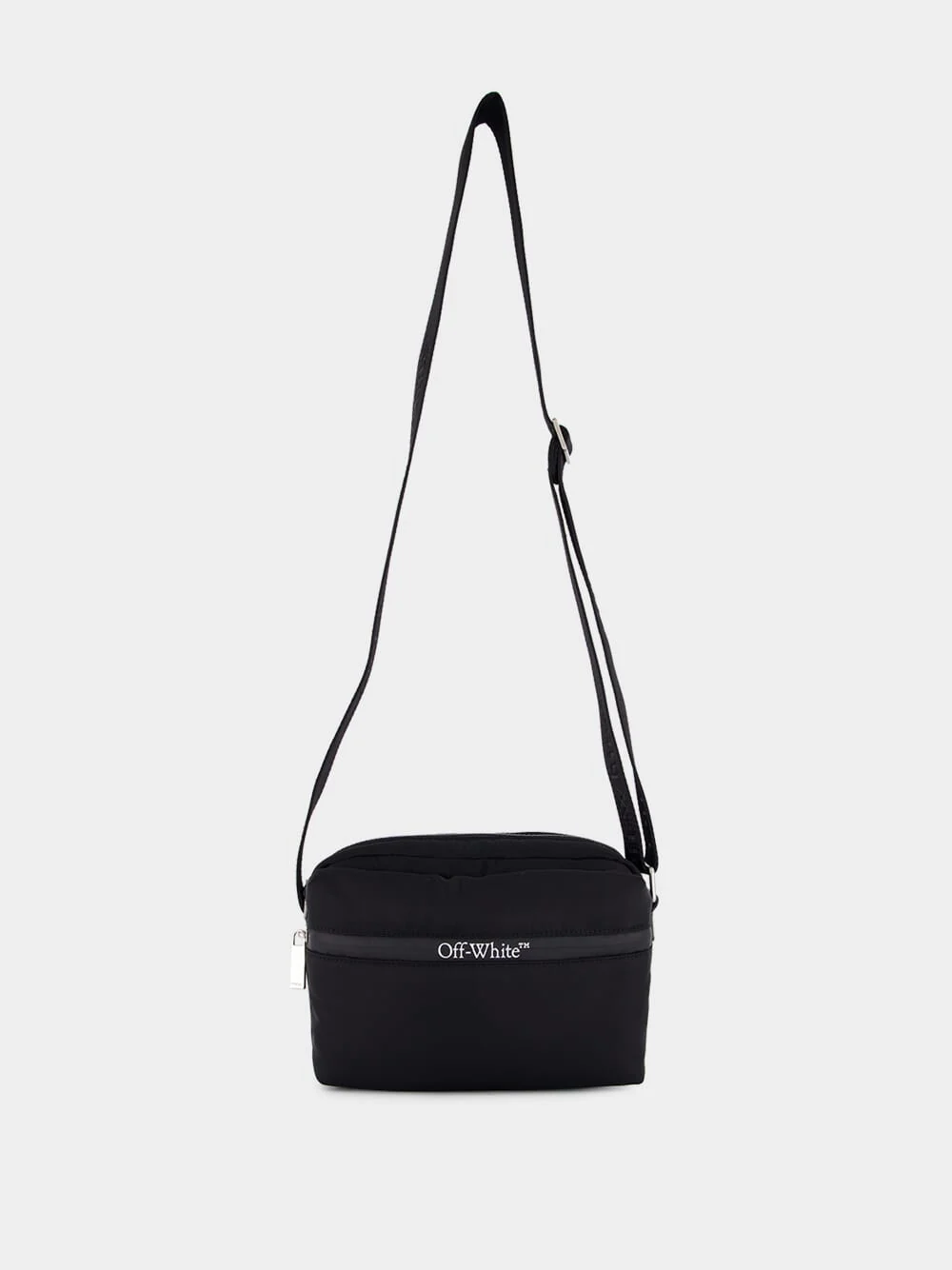 Black Outdoor Nylon Crossbody Bag - Image 2