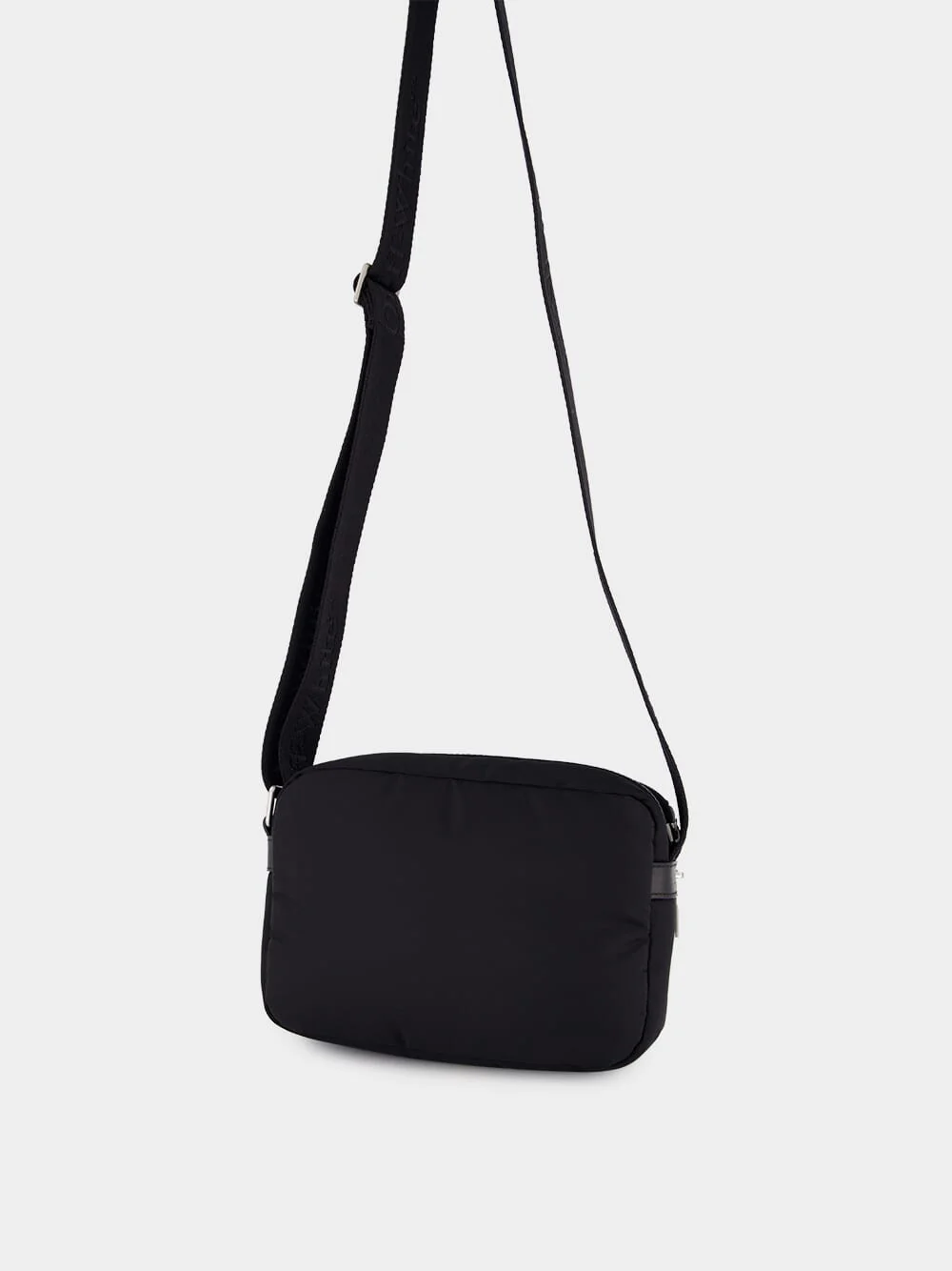 Black Outdoor Nylon Crossbody Bag - Image 5