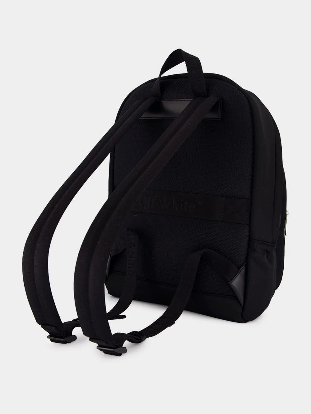 Black Outdoor Round Leather Backpack - Image 4