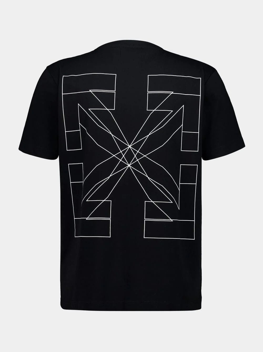 Black Outline Arrow Slim Cotton T-Shirt - Image 2