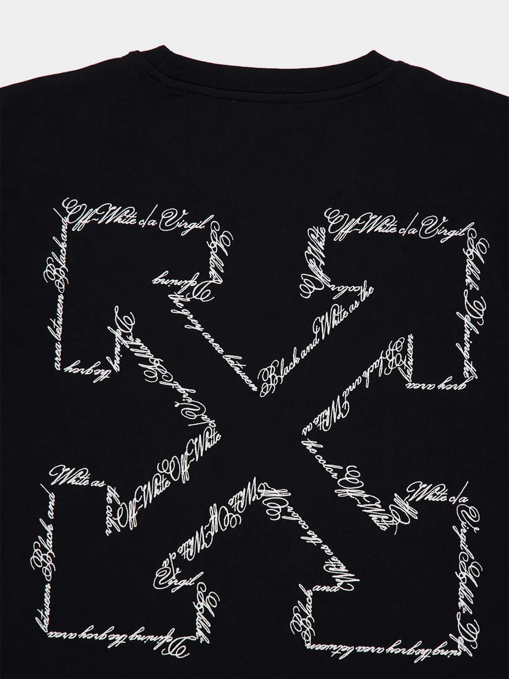 Black Slim Fit Script Arrow T-Shirt - Image 4