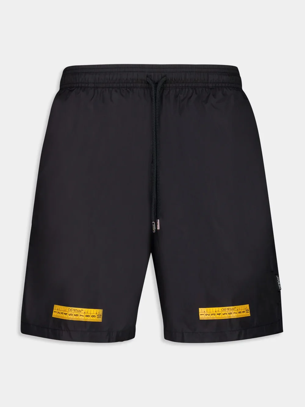 Black Tape-Detail Swim Shorts