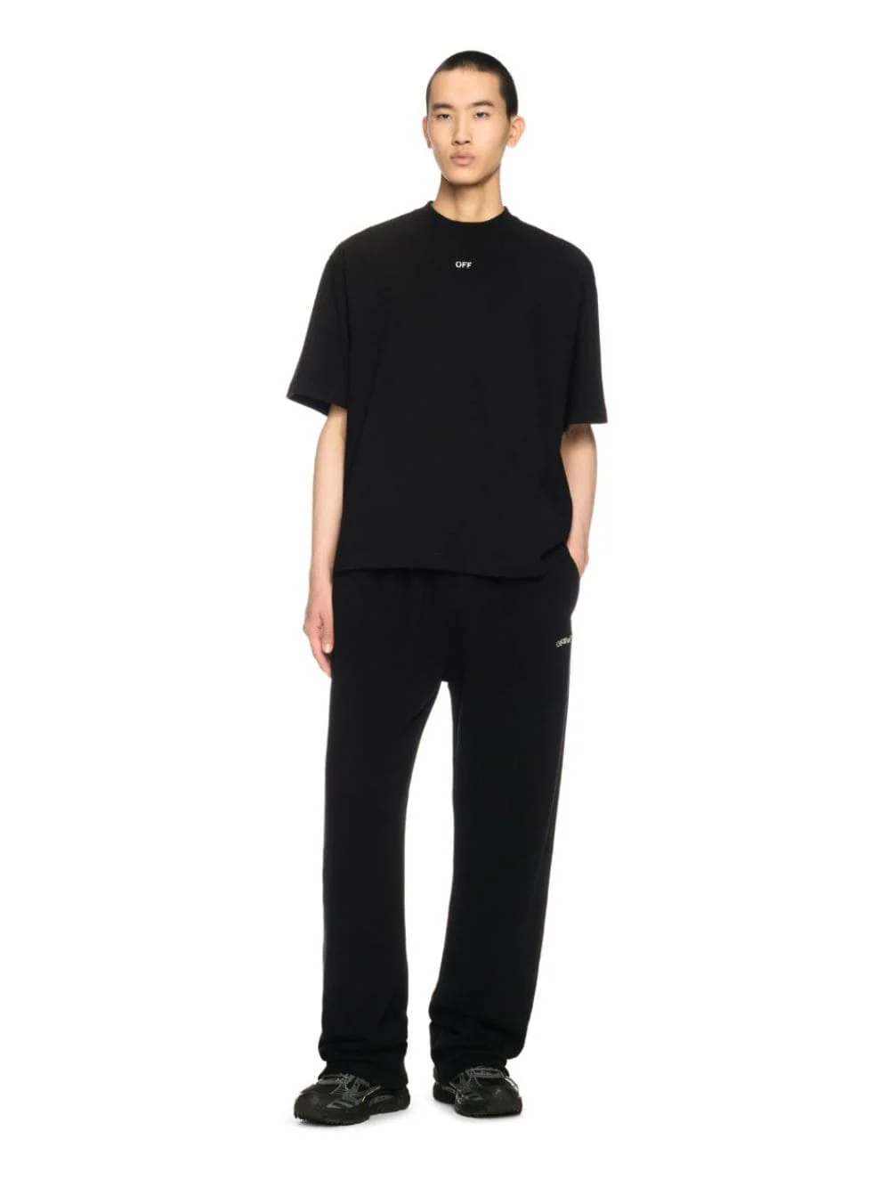 Black Vibe Arrow Graphic Sweatpants - Image 2
