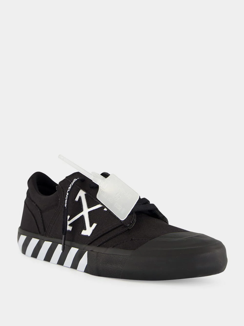 Black Vulcanized Low-Top Sneakers - Image 2