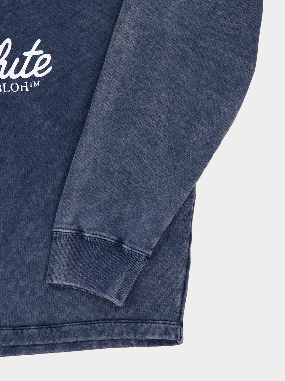 Blue Sporty Fleece Cotton Polo - Image 4