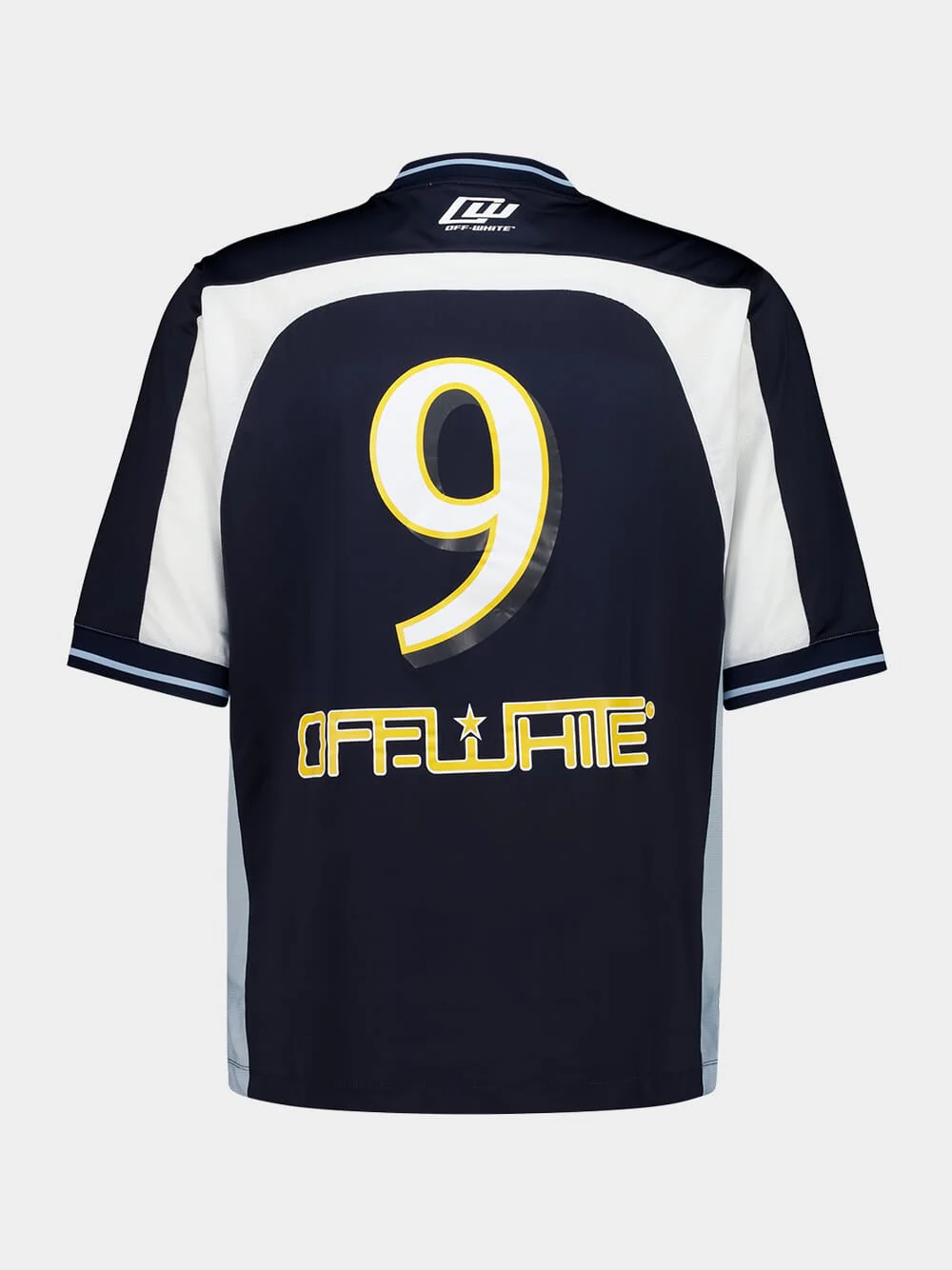 Blue T-Shirt V-Neck Soccer Cotton - Image 2