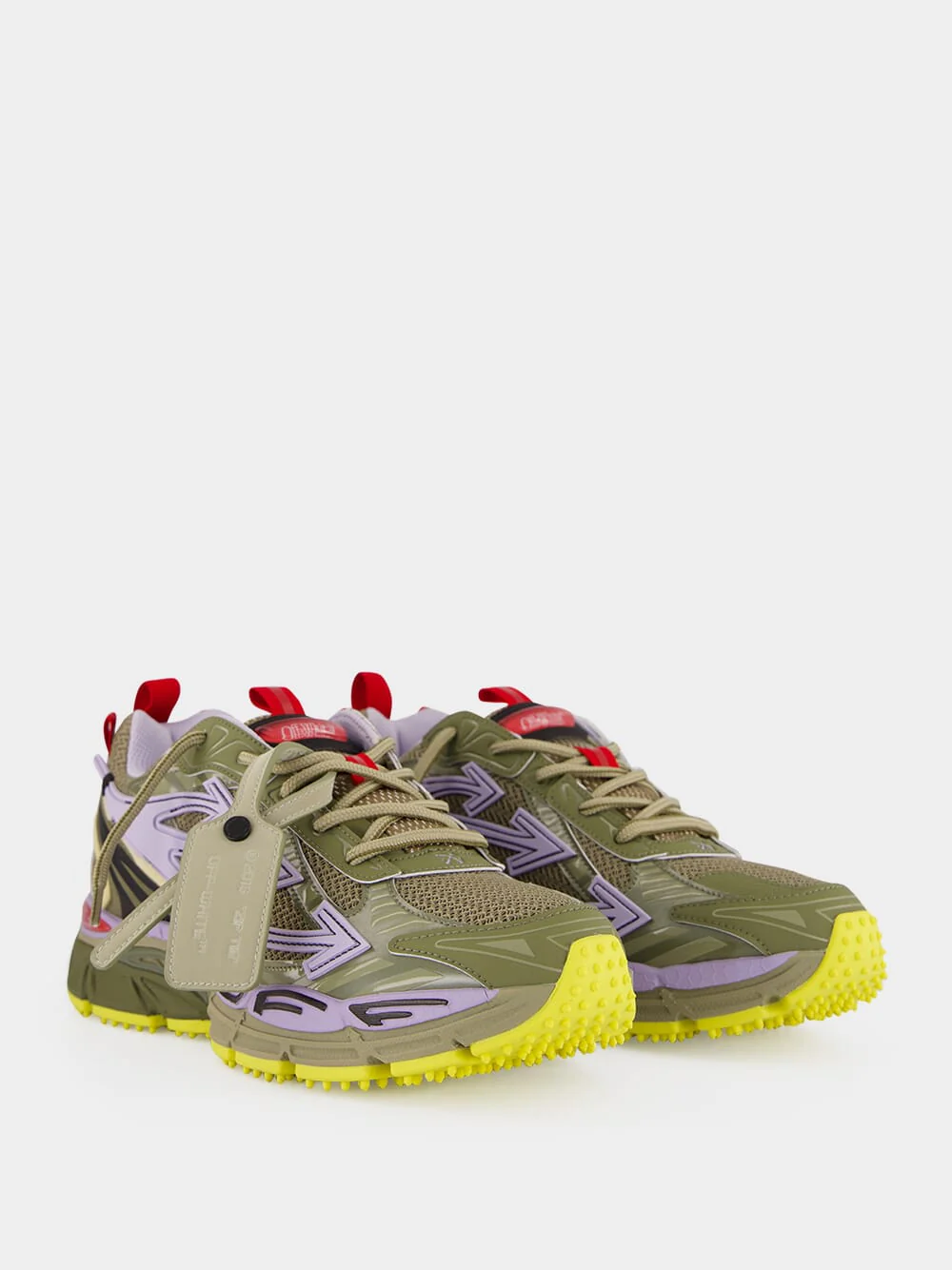 Brown and Lavender Be Right Back Sneakers - Image 3