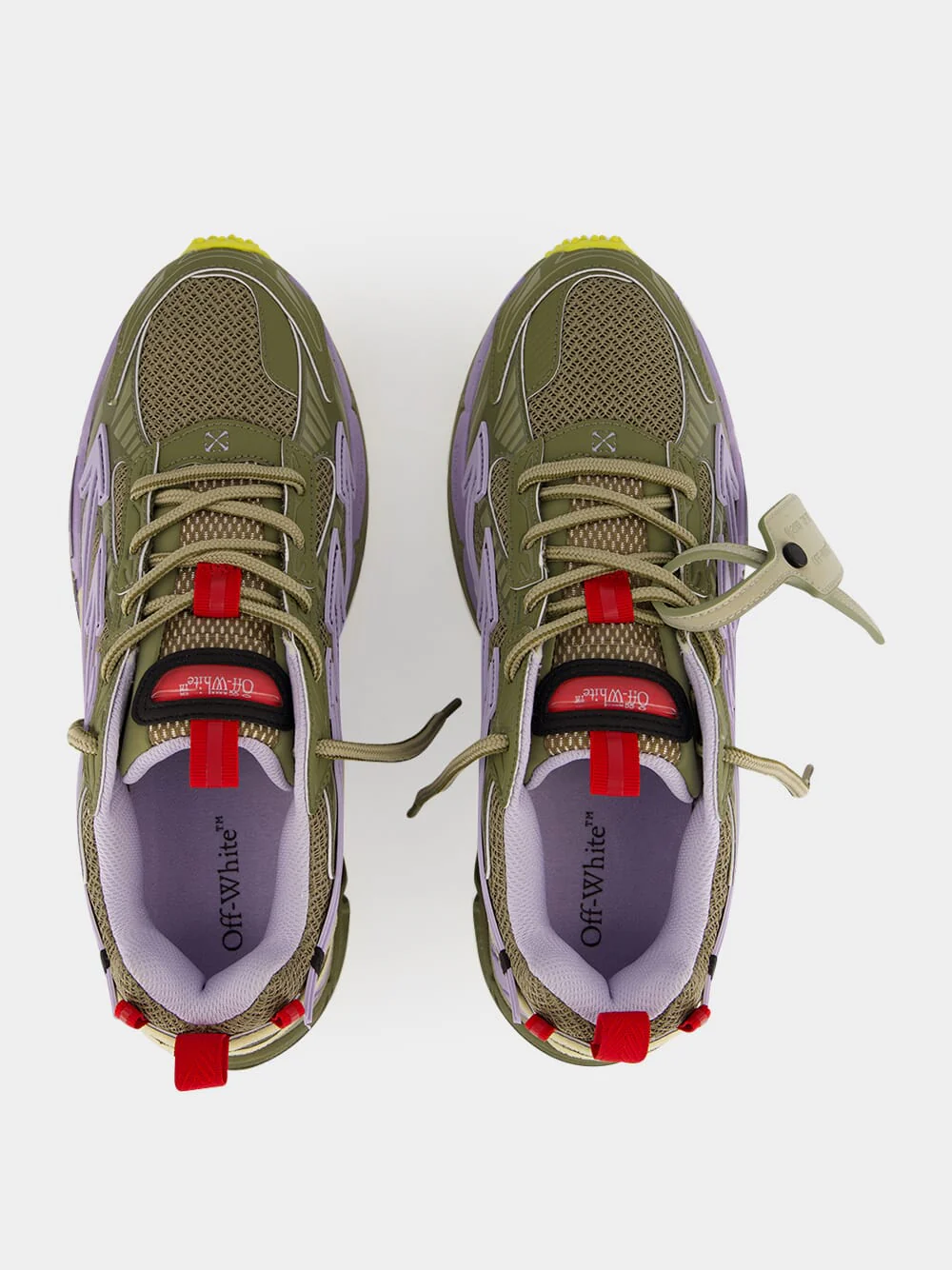 Brown and Lavender Be Right Back Sneakers - Image 4