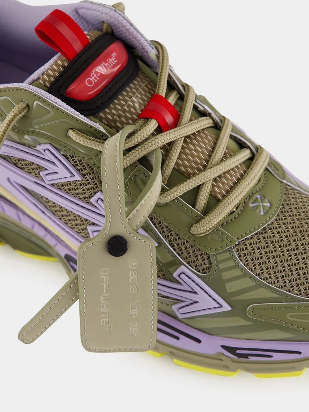 Brown and Lavender Be Right Back Sneakers - Image 7