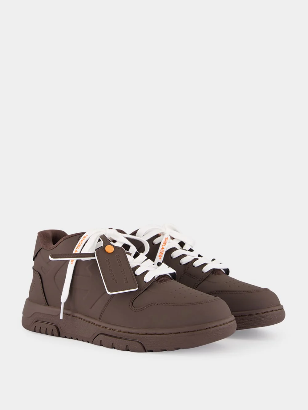 Brown and Orange Out of Office Molded Sneakers - Image 3