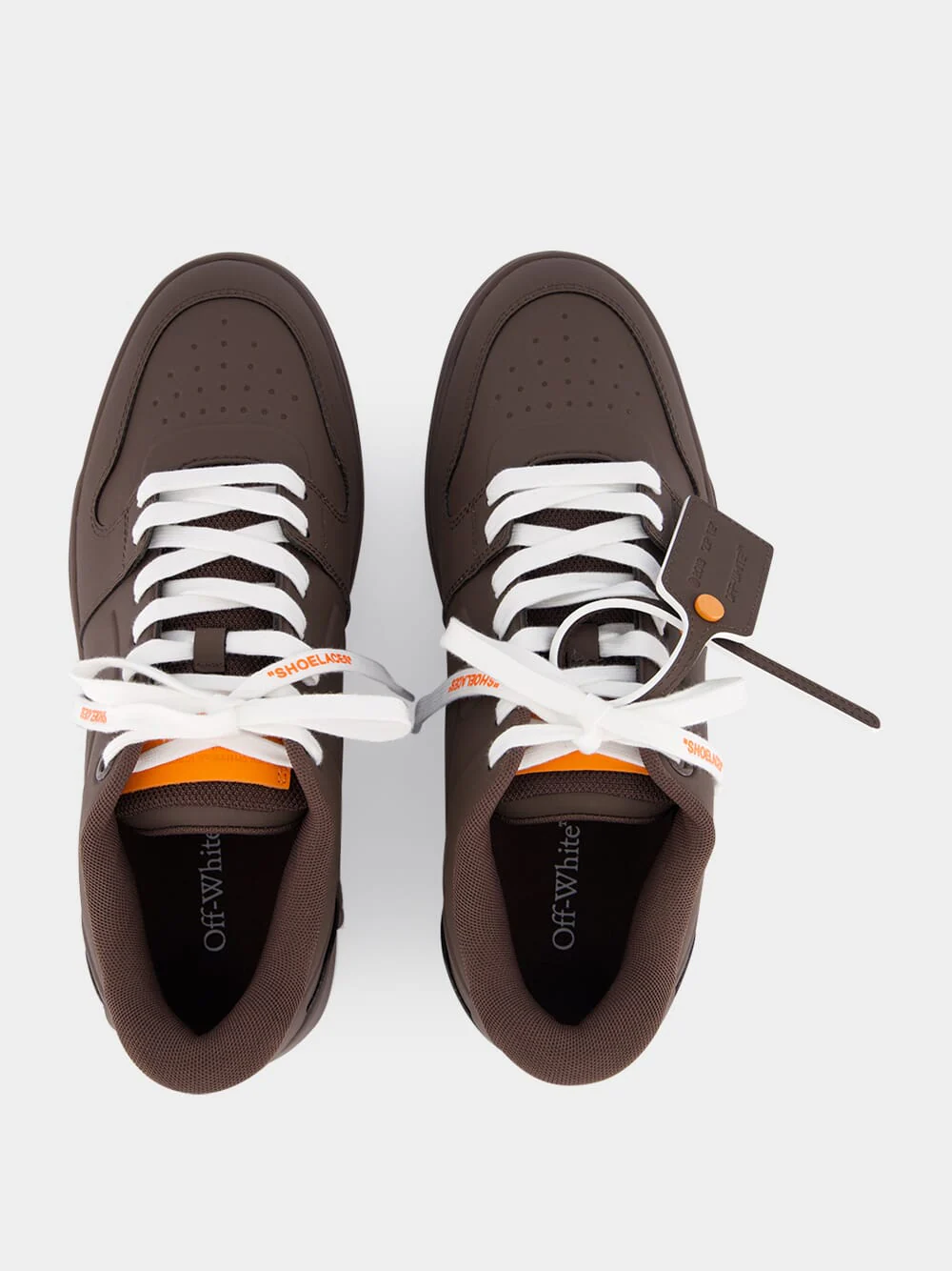 Brown and Orange Out of Office Molded Sneakers - Image 4