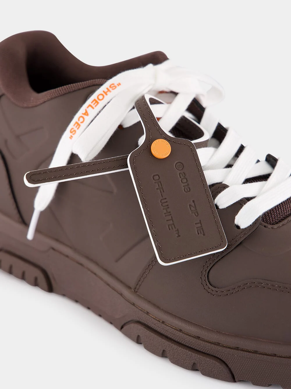 Brown and Orange Out of Office Molded Sneakers - Image 7