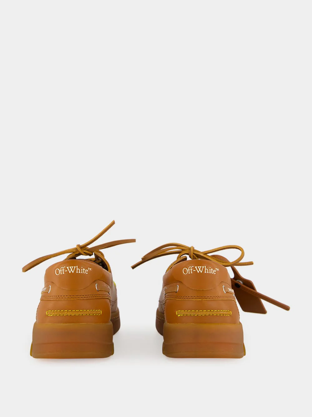 Brown Leather Hybrid Boat Shoes - Image 5