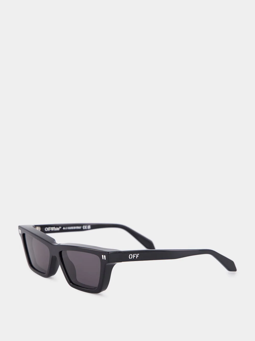 Cambridge Black Rectangular Sunglasses - Image 3