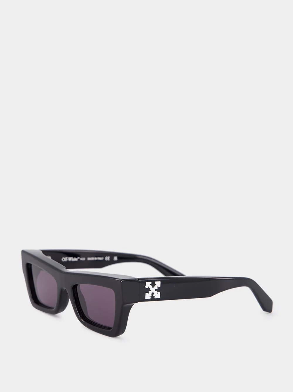 Charleston Black Rectangular Sunglasses - Image 3