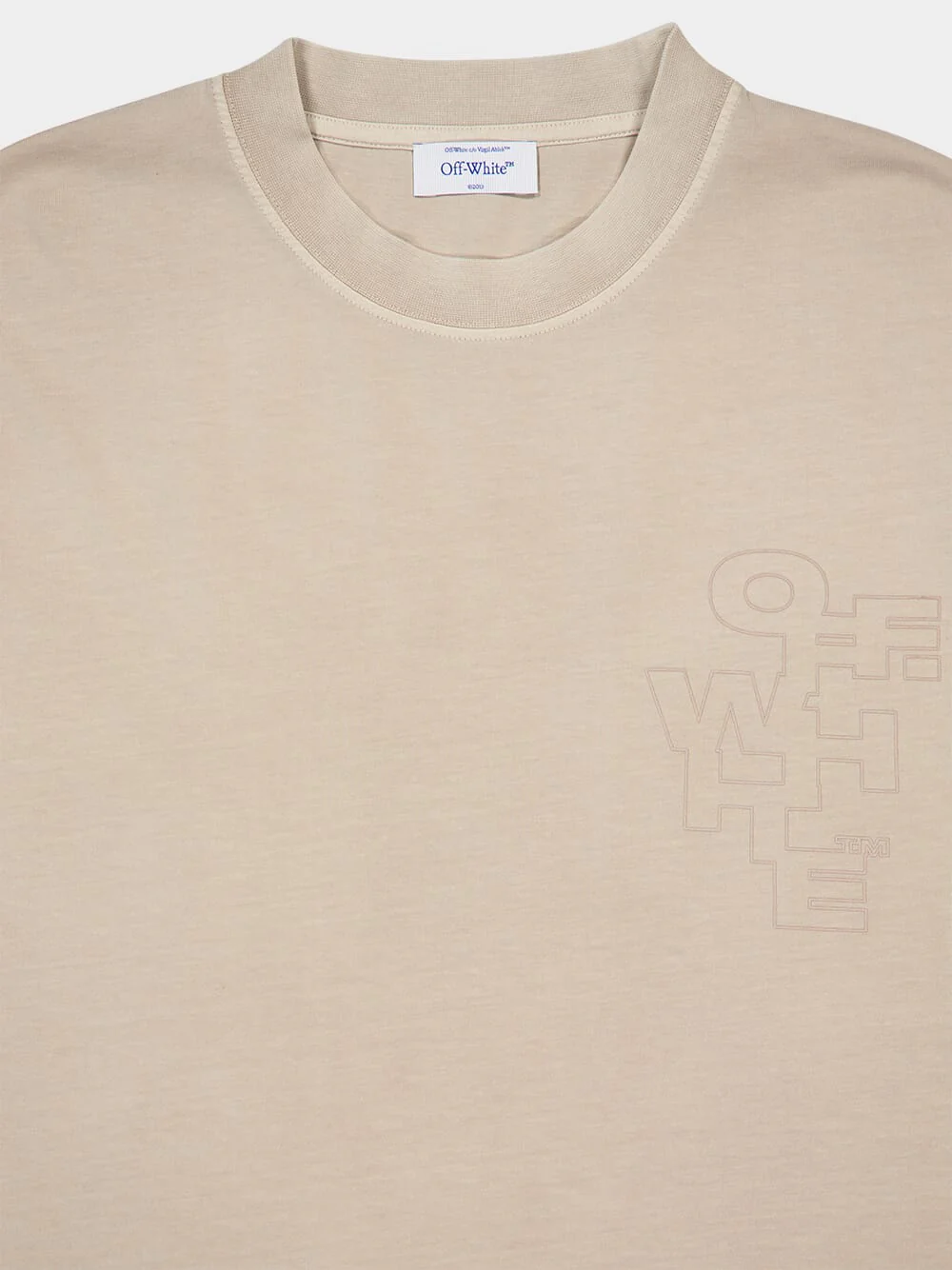 Beige Outline Arrow Skate T-Shirt - Image 3