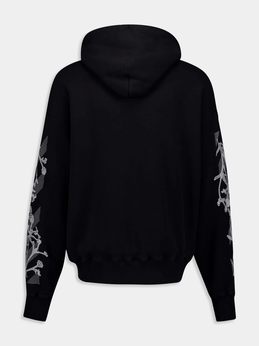 Black Flower Diag Skate Hoodie - Image 2