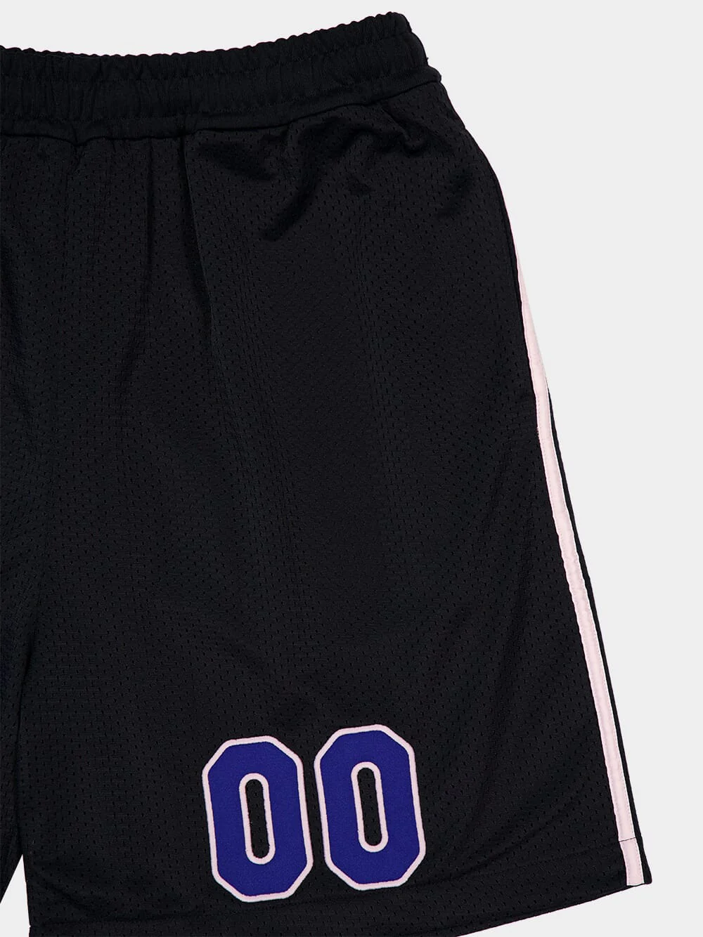Black Mesh Logo Track Shorts - Image 4
