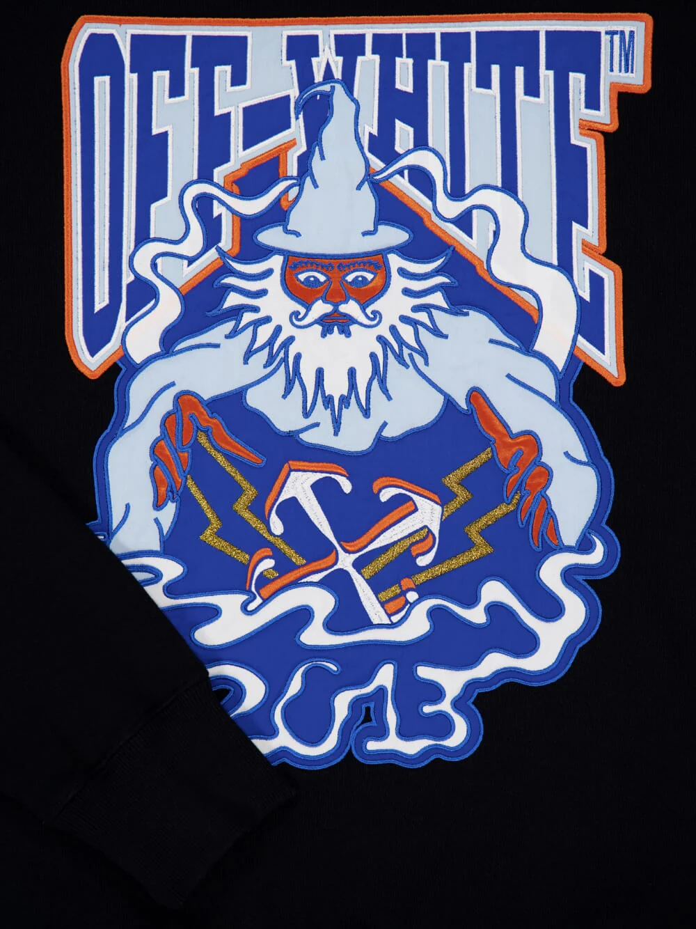 Black Wizard Patch Skate Hoodie - Image 4