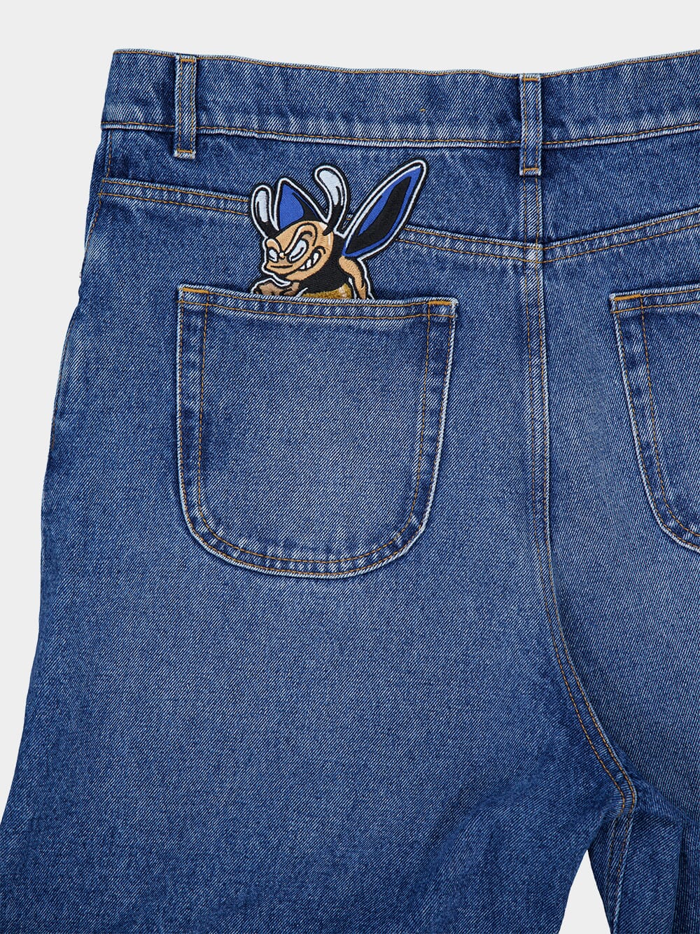 Blue Character Diag Straight Jeans - Image 7