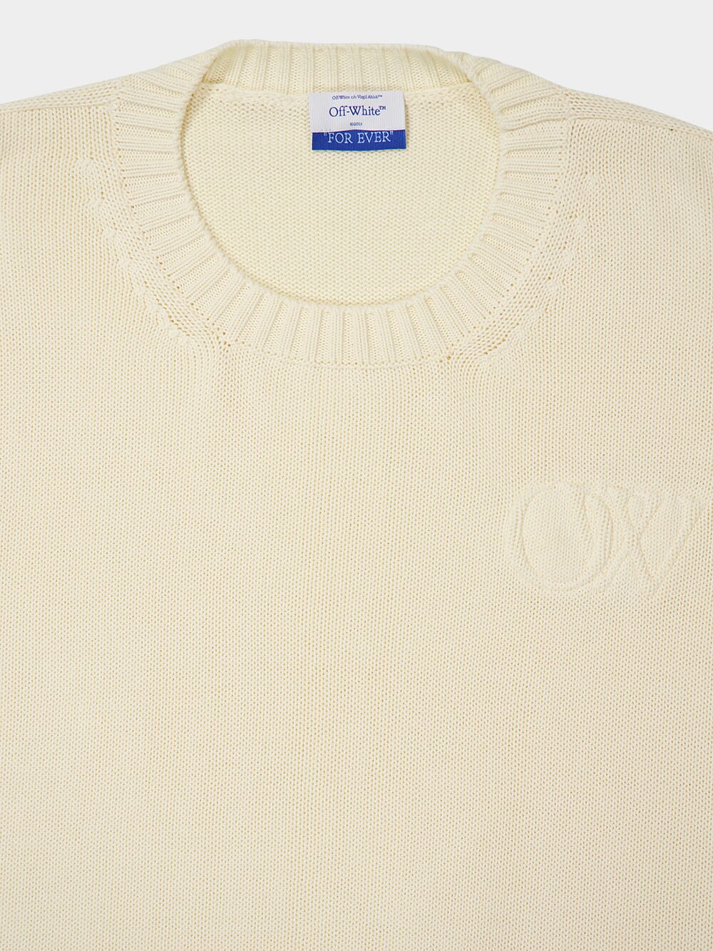 Crew-Neck Diagonal-Stripe Jumper - Image 3
