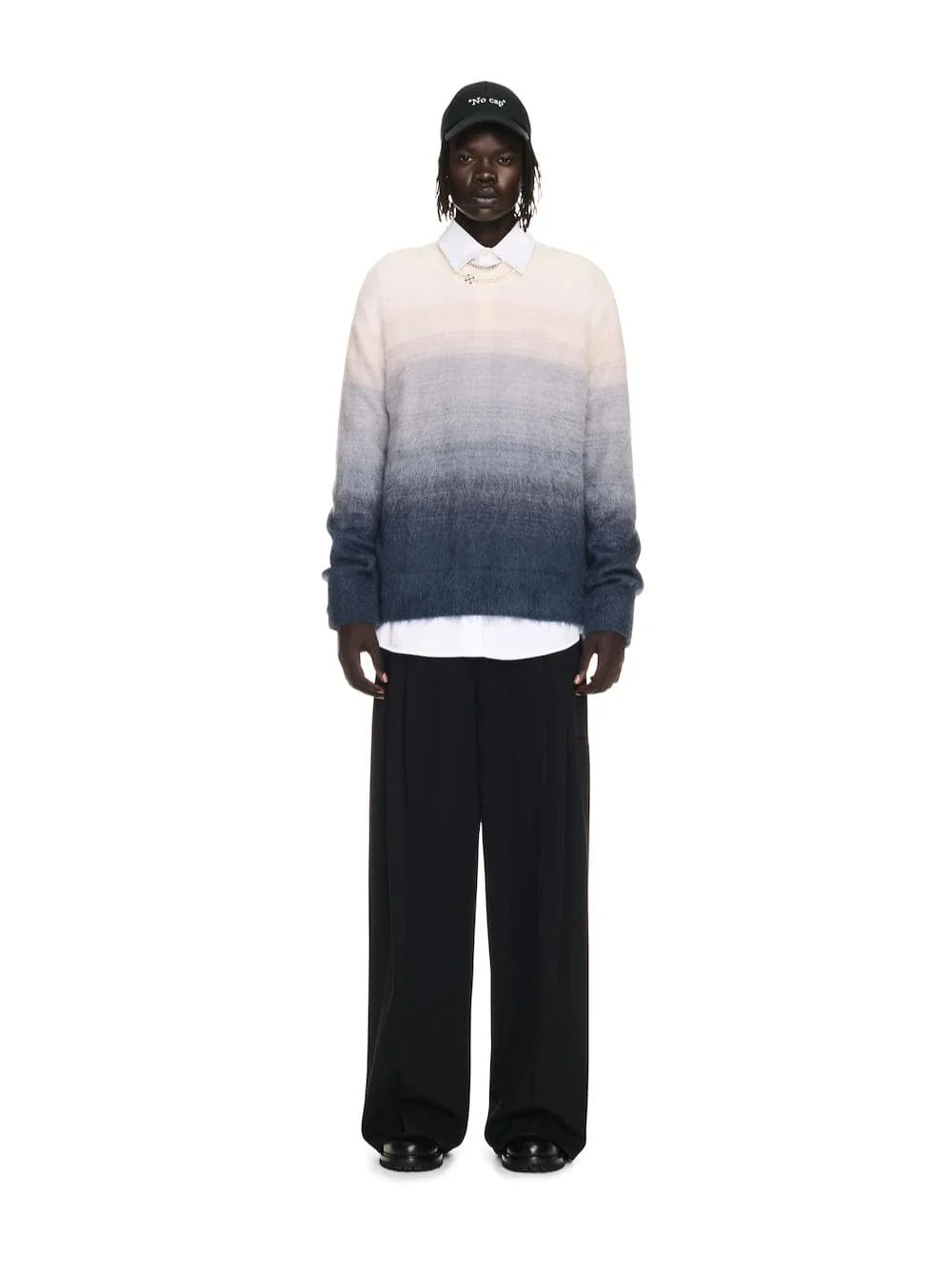 Gradient Mohair Knit Sweater - Image 2