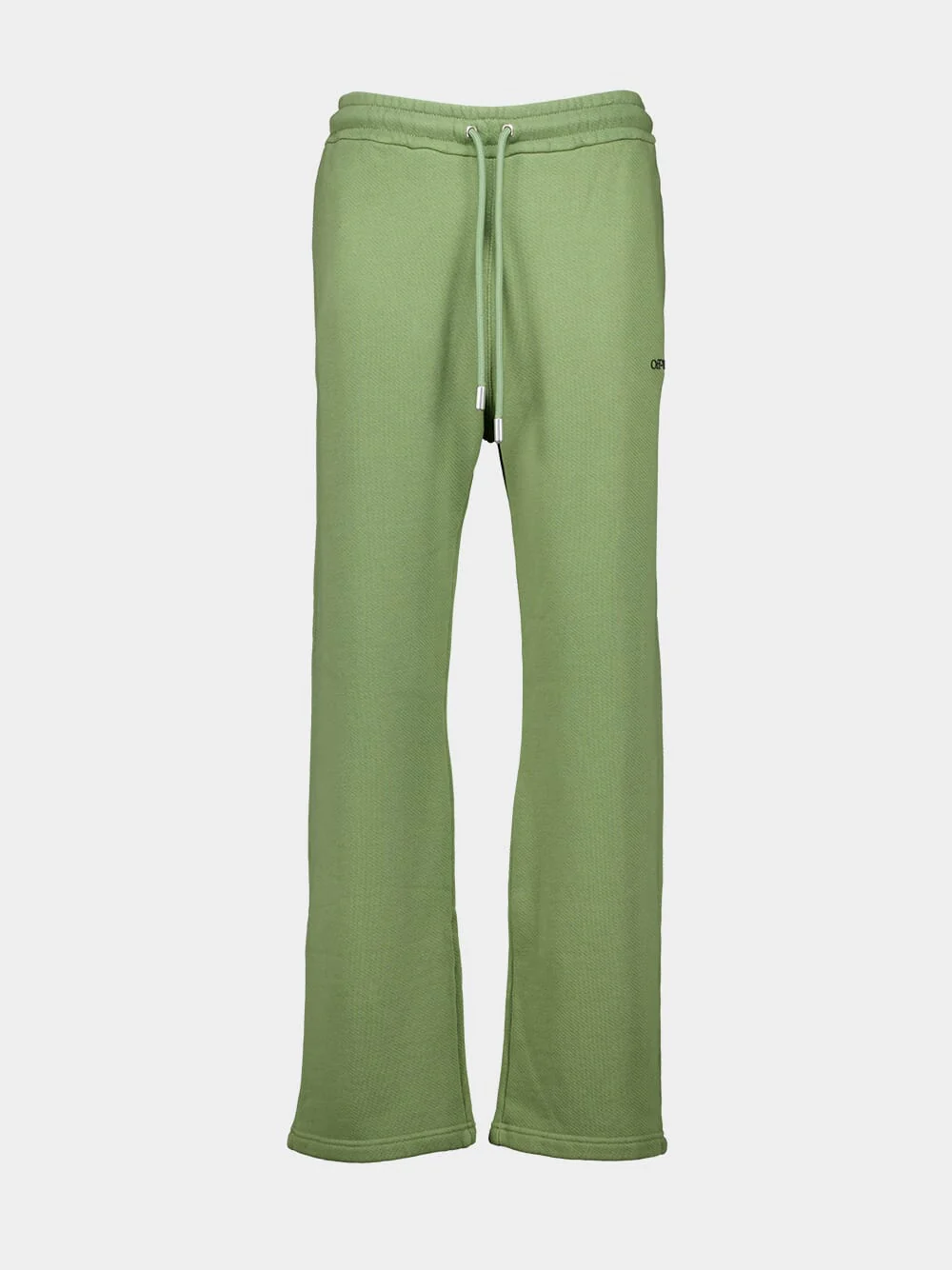 Moss Green Arrow Motif Sweatpants