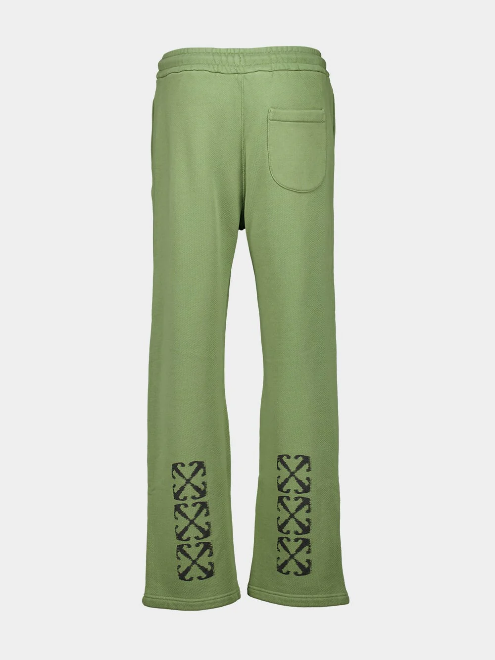 Moss Green Arrow Motif Sweatpants - Image 3