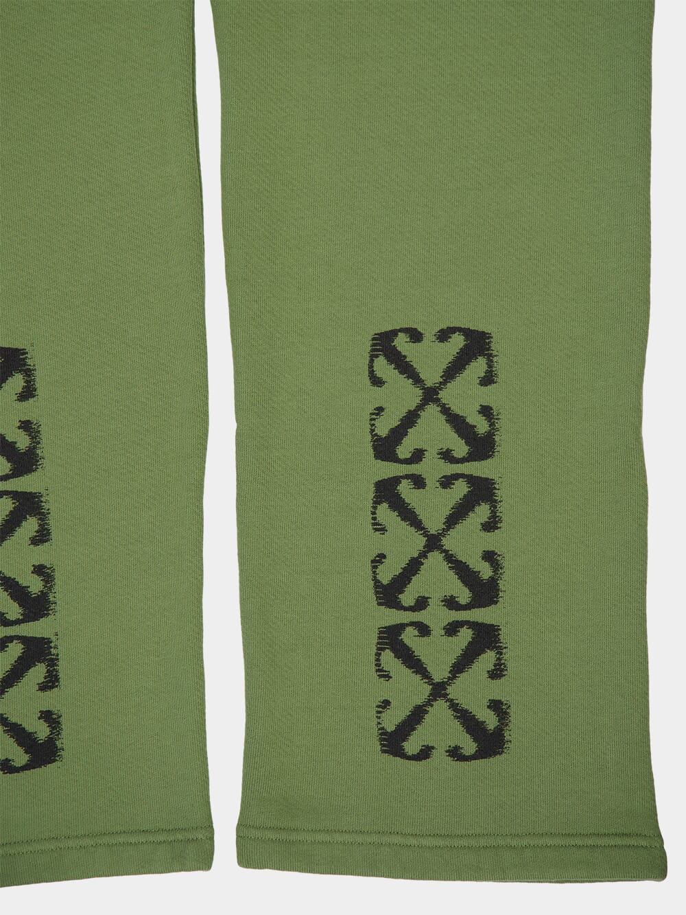 Moss Green Arrow Motif Sweatpants - Image 6