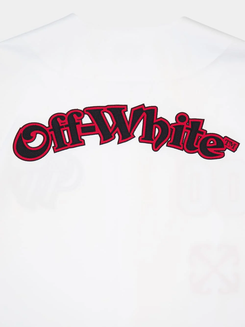 White Cotton V-neck Shirt - Image 4