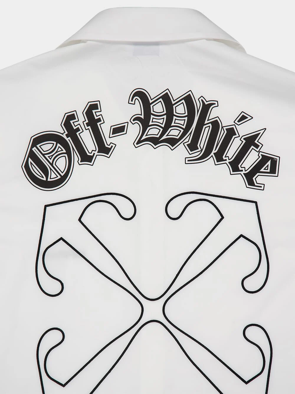 White Gothic Arrow Bowling Shirt - Image 6