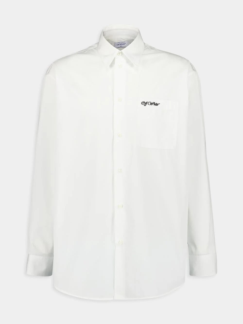 White Oversized Cotton Poplin Shirt