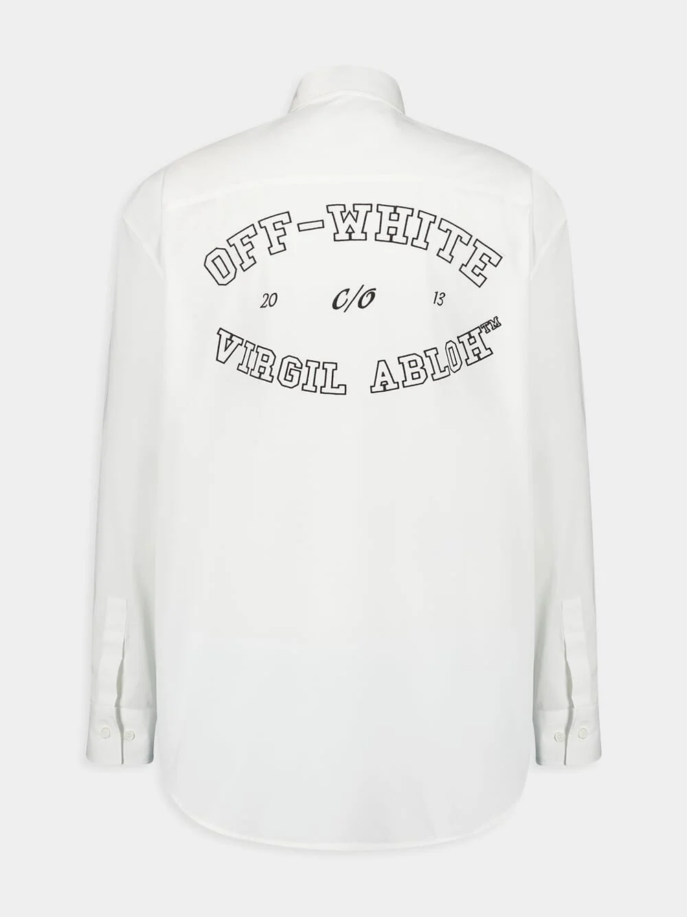 White Oversized Cotton Poplin Shirt - Image 2
