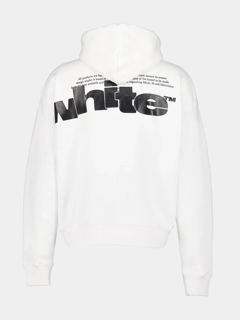 White Shared Logo Skate Hoodie - Image 2