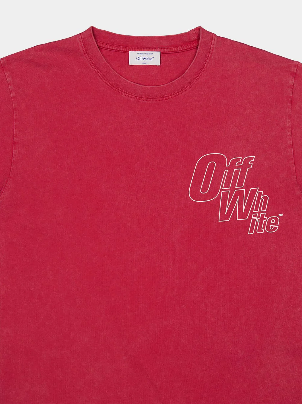 Coral Red Outline Arrow T-Shirt - Image 3
